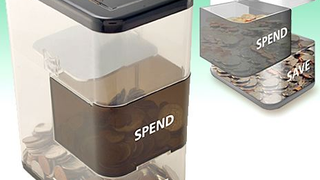 Trick Yourself Into Saving Money With the Spend/Save Coin Bank
